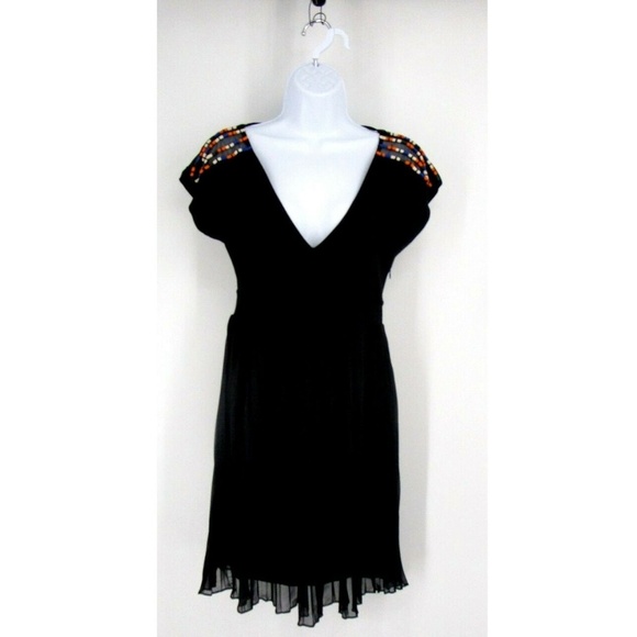 French Connection Jersey Pleated Dress Size 4 2120 - Picture 1 of 8